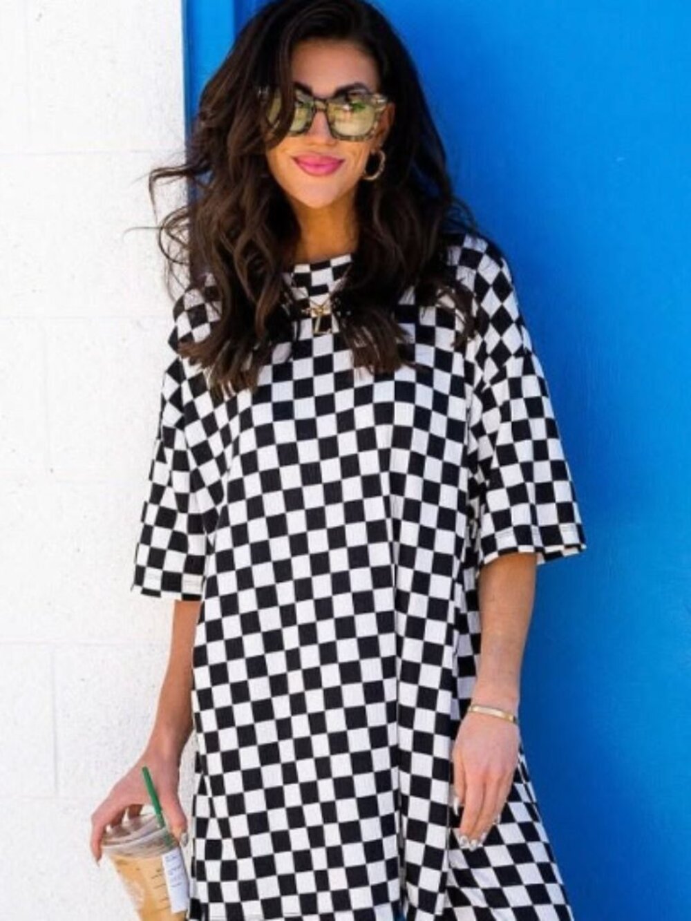 Dressed in LALA checkered